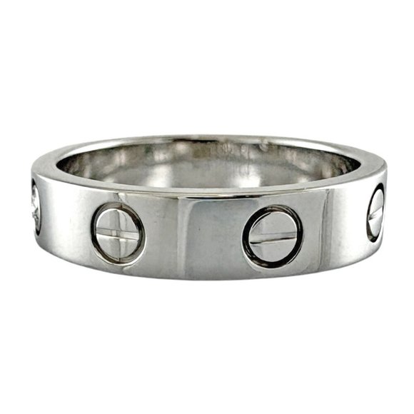 CARTIER Love 1P Diamond Ring 18K Size 4.75 #49 ⭐ - Picture 4 of 7